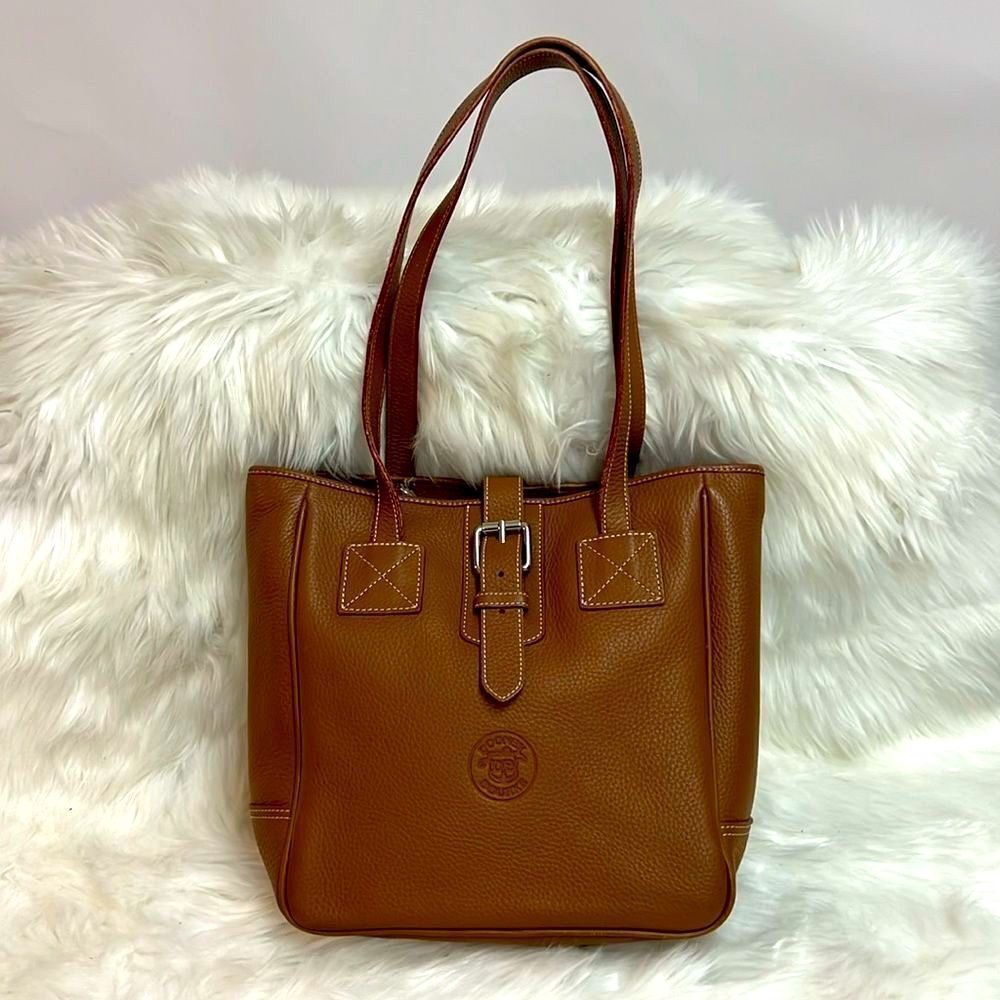DOONEY BOURKE Leather Tote Camel Tote
